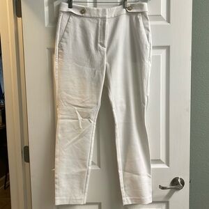 Loft “the skinny” curvy white pants